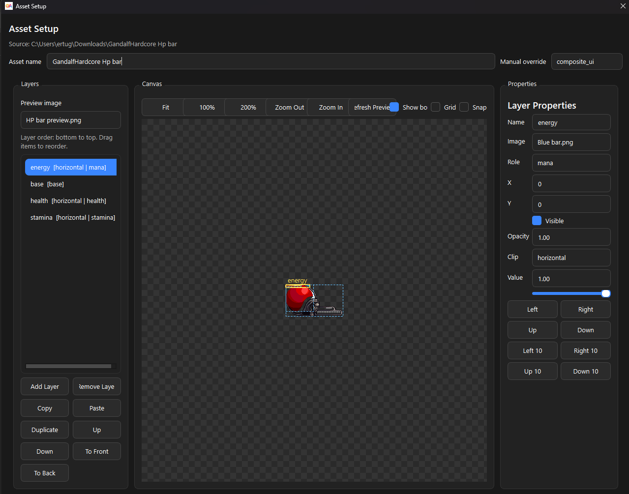 OpenAnima composite UI builder
